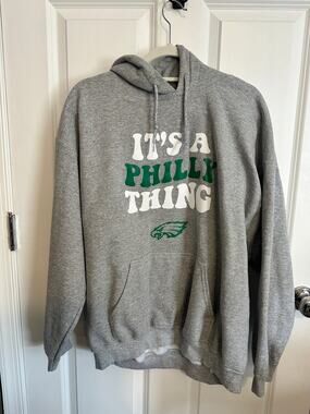 GILDAN IT'S A PHILLY THING Gray Hoodie Sweatshirt XL
